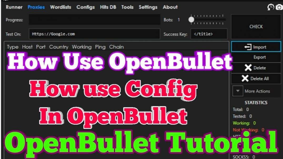 how to use openbullet