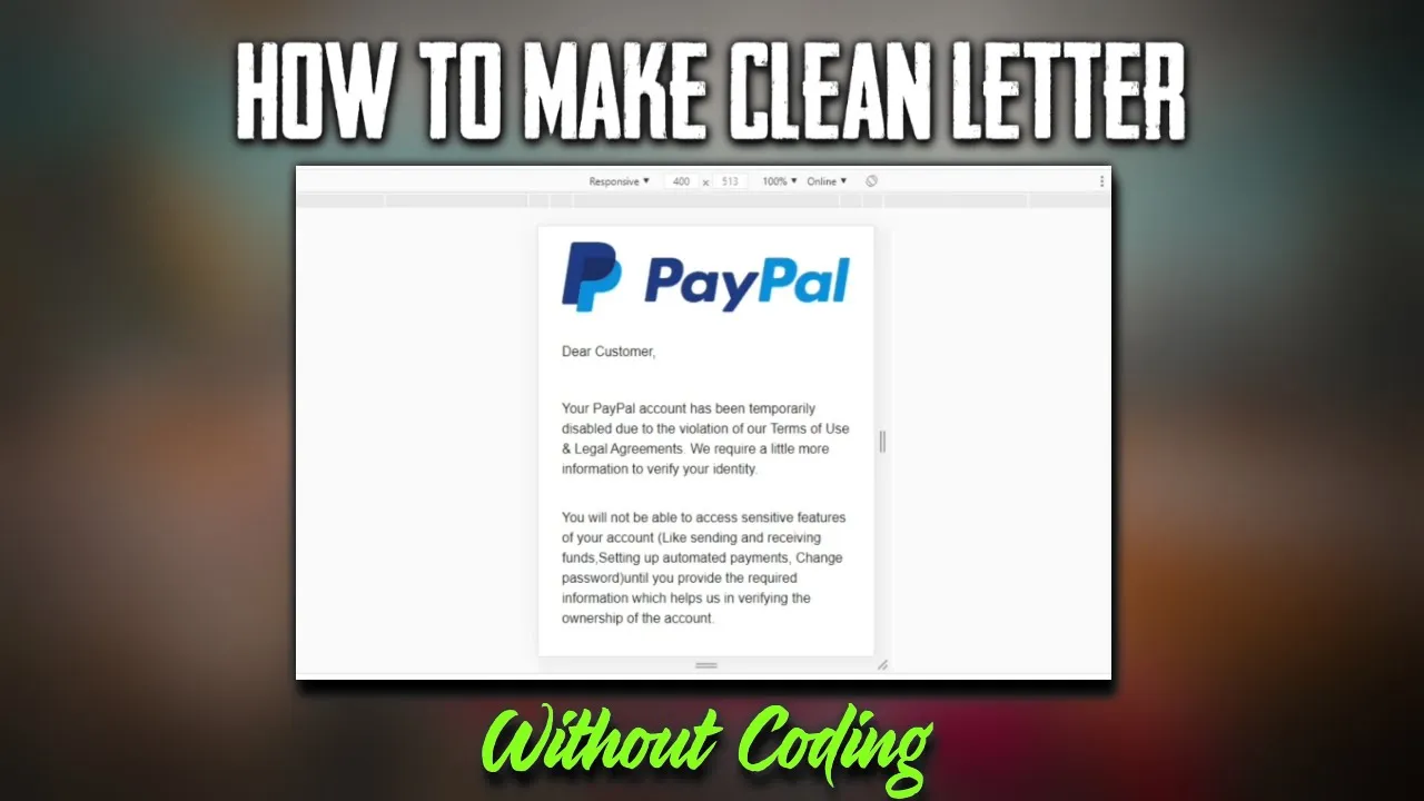 ⁣How To Make Clean Pro Spam Letters [100% Inbox!]