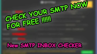 ⁣SMTP INBOX CHECKER - How to check your smtp before sending