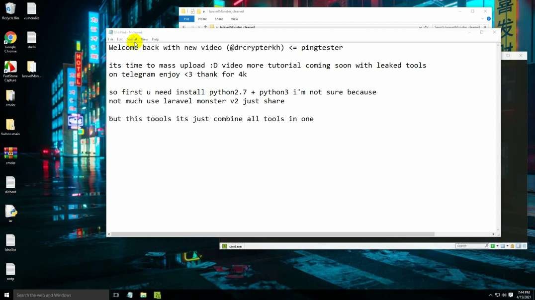 ⁣Auto Exploit bot LaravelMonster v2 | Checker smtp | grab smtp 2021