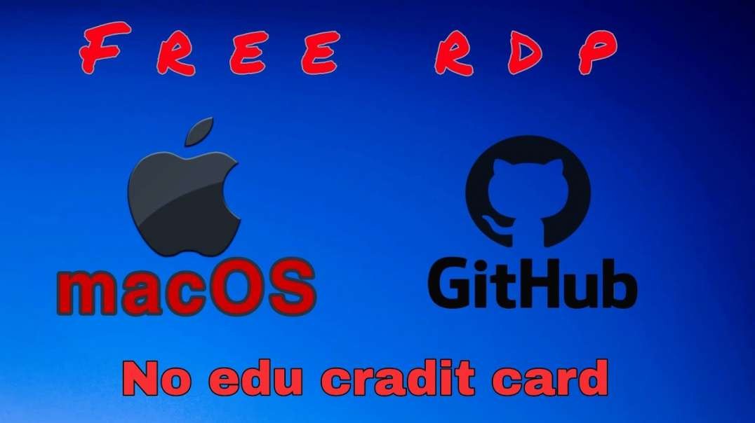 ⁣GitHub Free MacOS RDP | No Credit Card