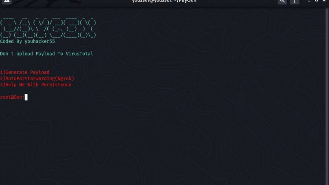⁣PayGen Tool - Generate Stable and Undetected Payload