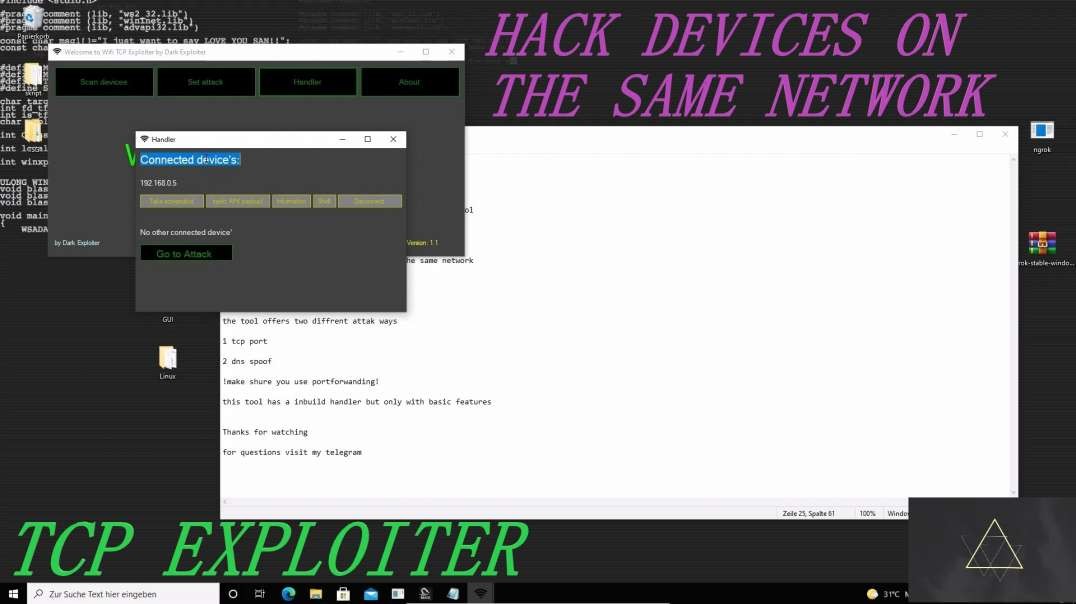 TCP-Exploiter  <how to hack any device on your network>