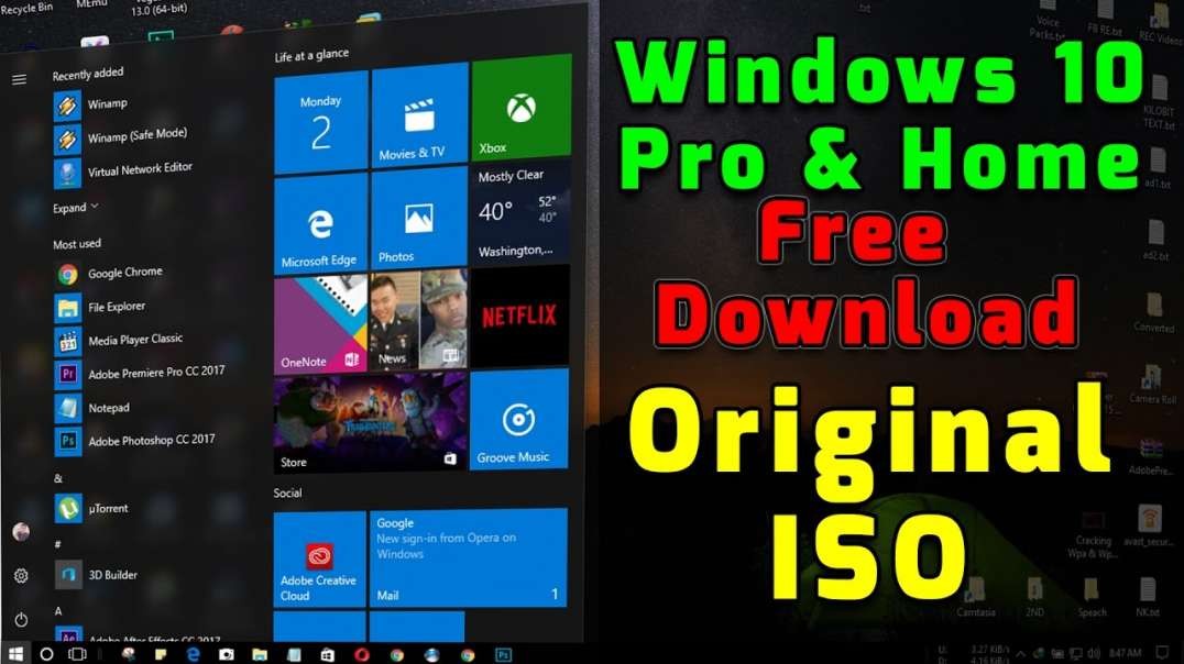 ⁣Download Window 10 Pro Official ISO