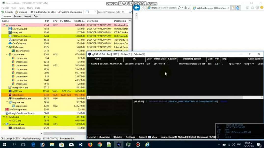 Url exploit hacking by sending Link
