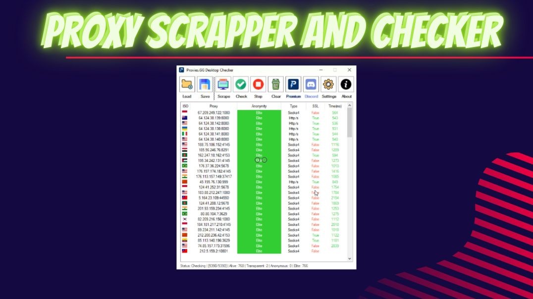 How to grab and check proxies - HTTPs, Socks4 and Socks5