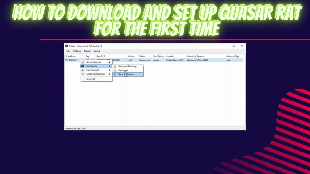 ⁣How to download and Set up Quasar Remote Administration Tool for Windows [2022]
