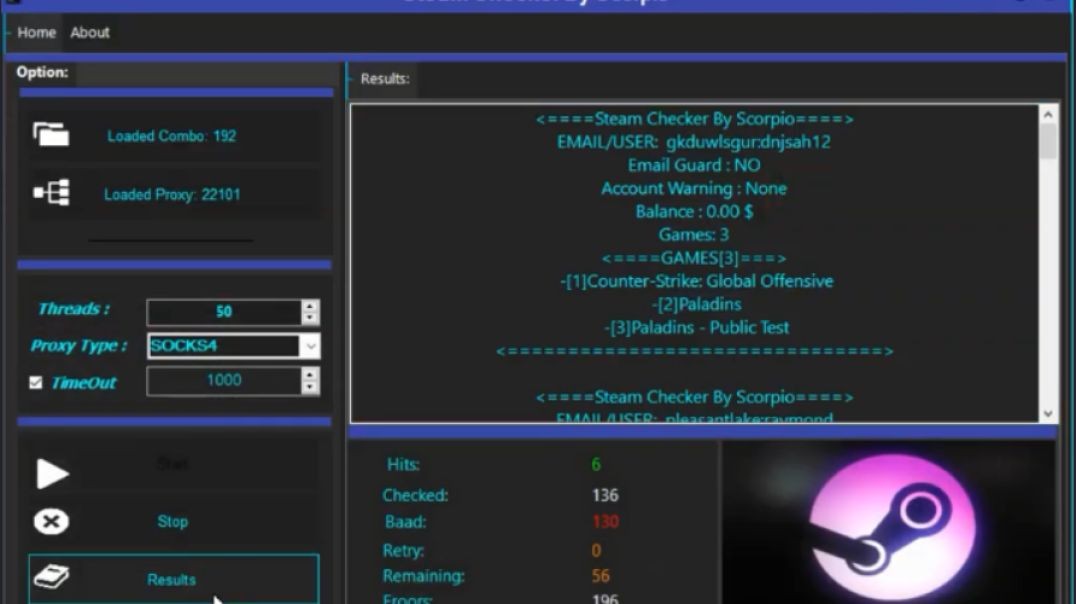 Steam Checker V1.0 By Scorpio