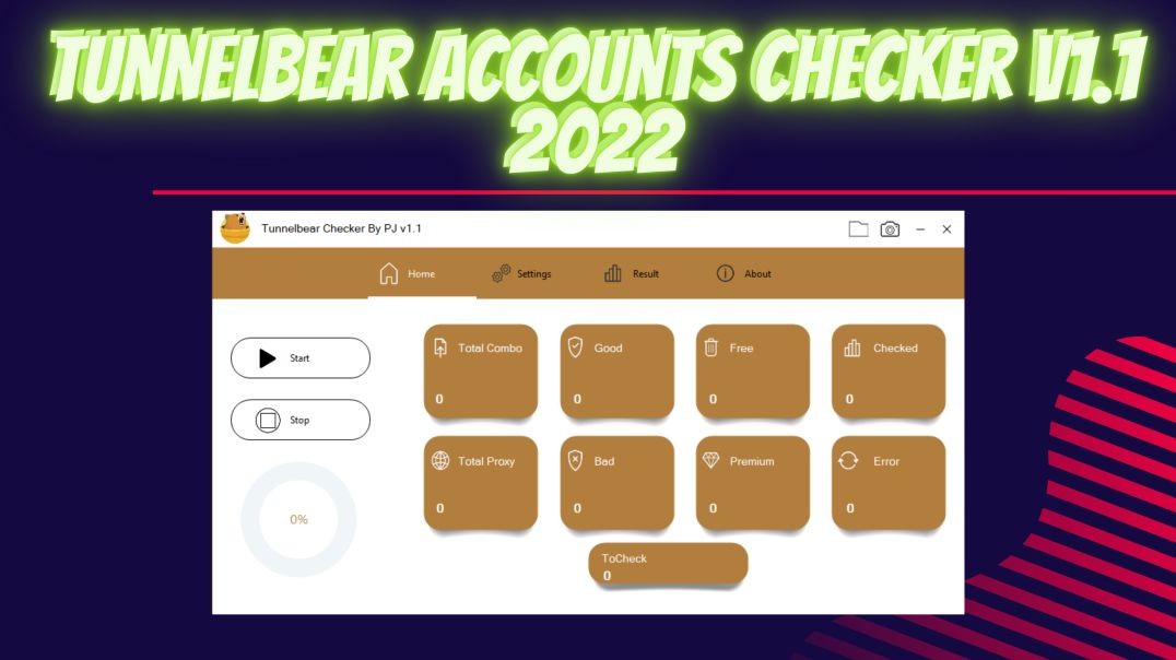 ⁣TunnelBear Accounts  Checker [2022]