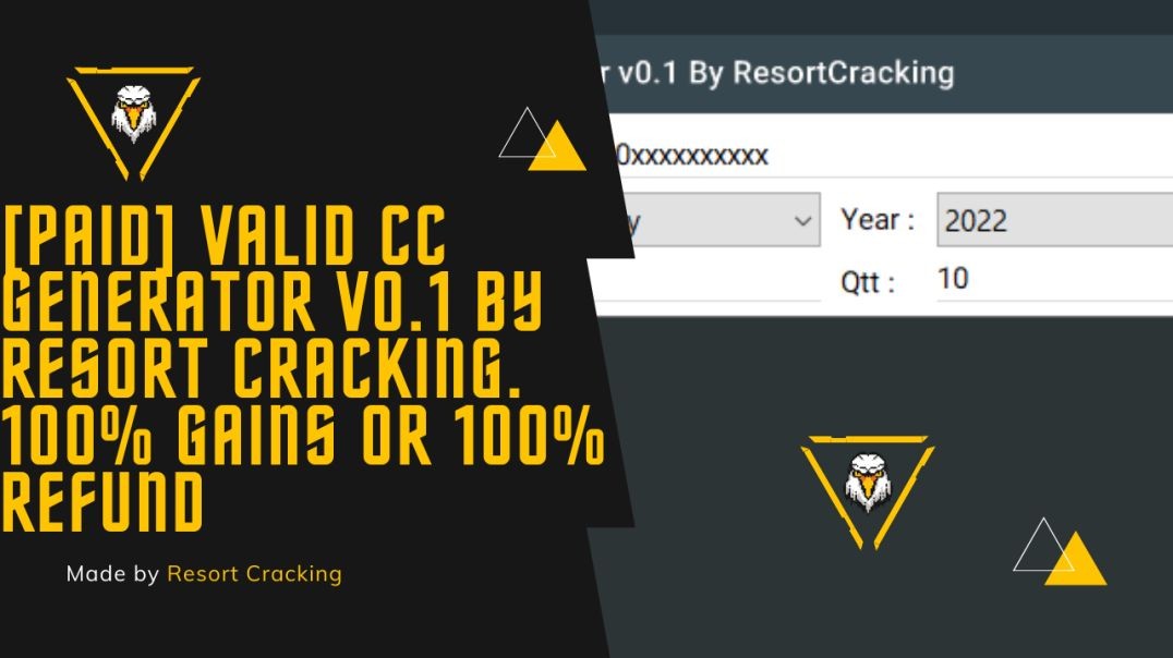 ⁣cc generator by resort cracking