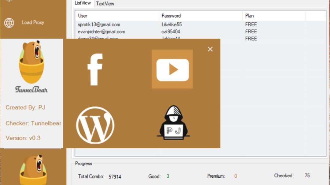 [Vpn] Tunnel Bear Checker V0.3 By Pj Latest Release