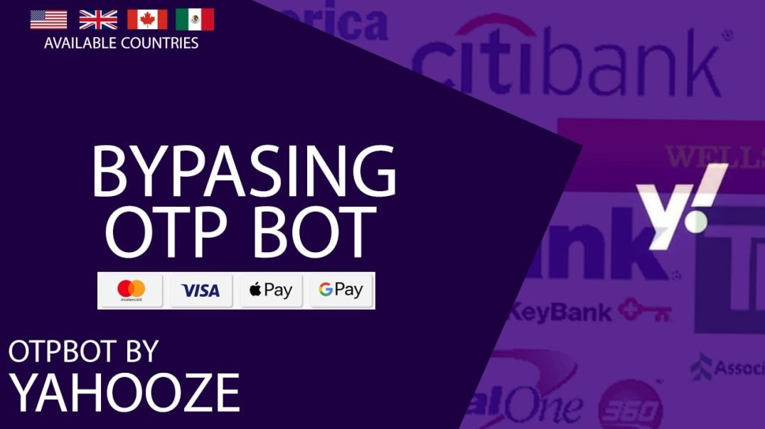 ⁣Yahooze OTP BOT - Bypass Apple Pay - Bypass Bank logs