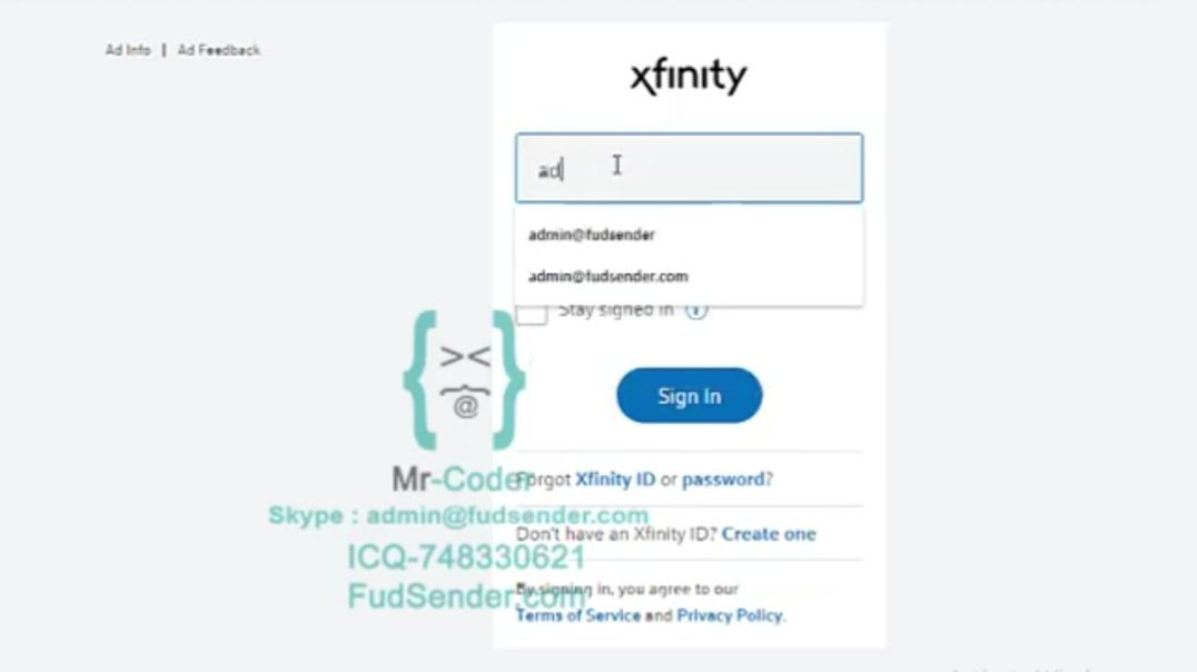 Xfinity Comcast Scam Page
