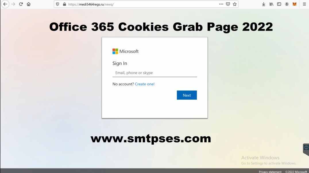 Office Cookies Page 2022 Bypass Authenticator