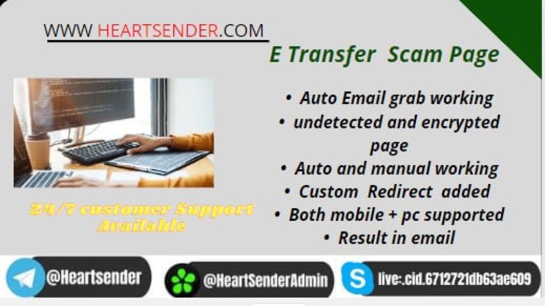 ⁣E Transfer  Scam Page  2022