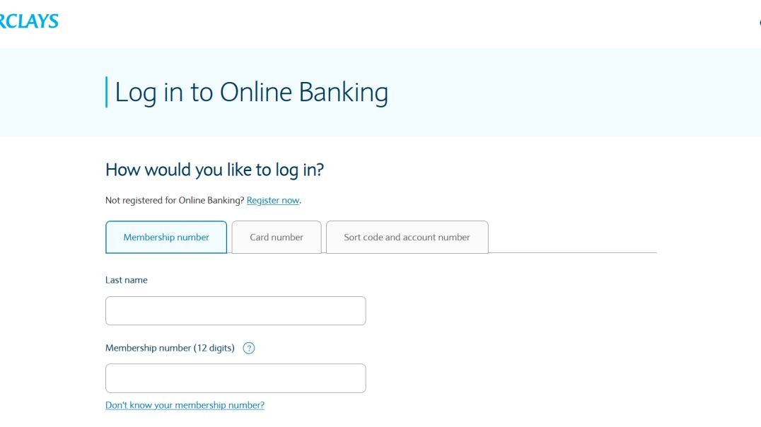 ⁣Barclays UK Bank 2022 Scam page
