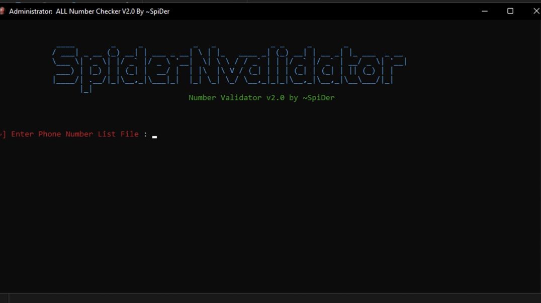 SpiDer Number Validator 2.0
