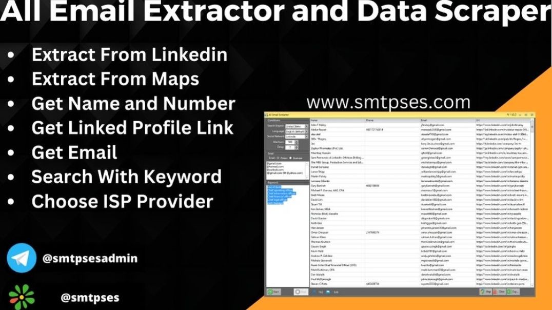 All Email Extractor and Data Scraper