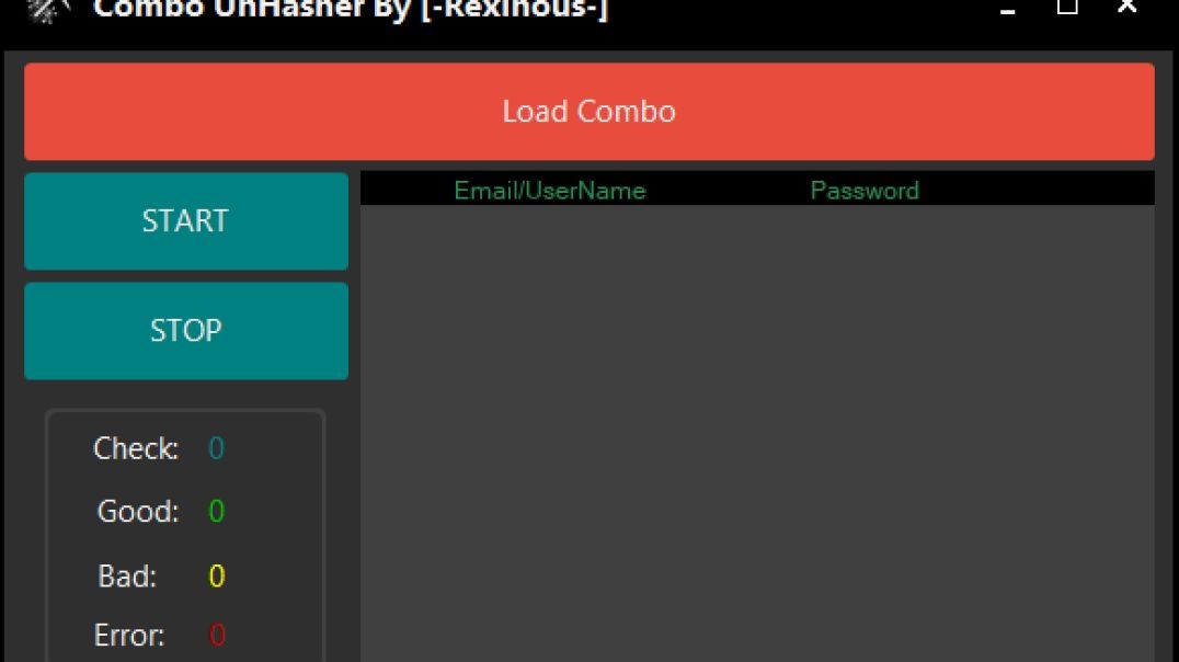 Combo UnHasher By [-Rexinous-] [ACCOUNT TOOLS]