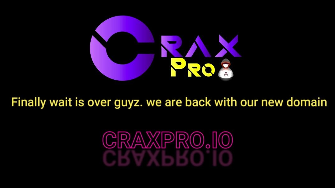 Domain Taken Down | Craxpro.io is now Craxpro.to New domain