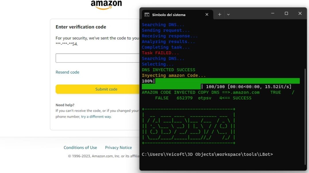 Amazon OTP code bypass Python bot