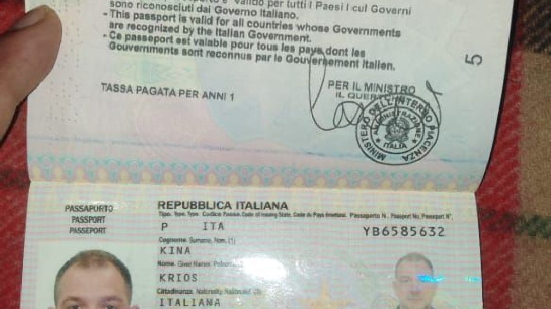 Italian Passport For KYC Verification