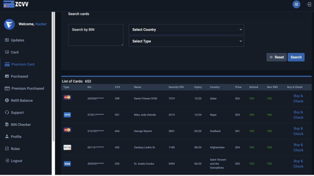 BEST NON VBV CC BUY WEBSITE | CC VENDOR | CARDING 2024