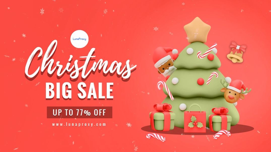 【77% discount】, extra 15% coupon【GmdMh71o9OII】lunaproxy Christmas event