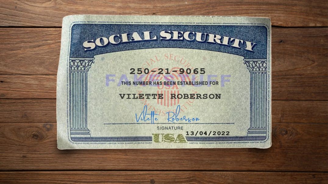 How to Edit Social Security Card (SSN) in Photoshop | SSN PSD Template