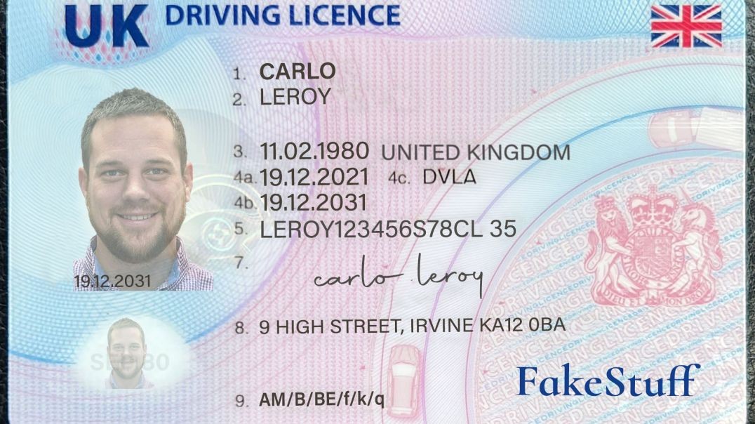 Buy Latest UK Driving License PSD Editable Template | High Quality | Scanable