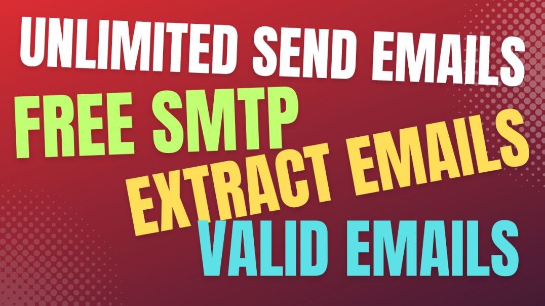 New Method for Unlimited Send Emails - Inbox Yahoo Hotmail Gmail - FREE SMTP