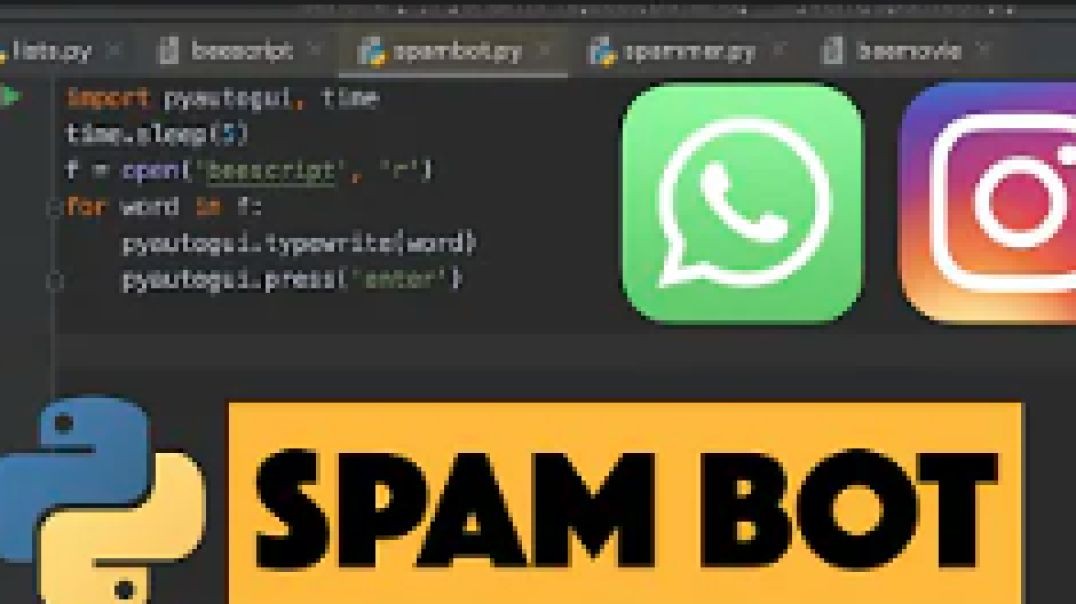 How to make a spam bot with python