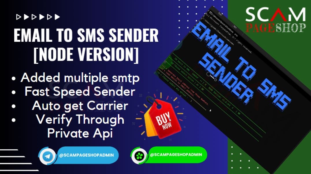 Email to SMS Sender [NODE Version] scampageshop