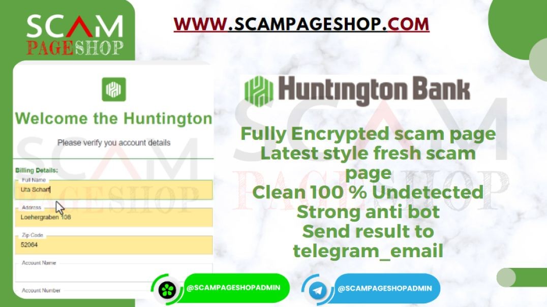 Huntington Bank Scam Page 2024|New Huntington Bank ScamPage|Huntington scam page|scampageshop