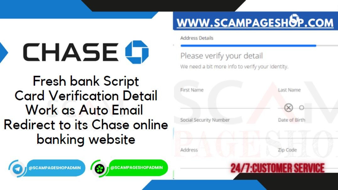 New Chase Bank ScamPage 2024-Scampageshop
