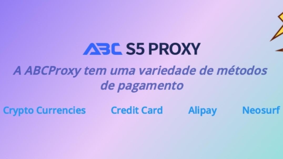 A ABCProxy tem uma variedade de métodos de pagamento