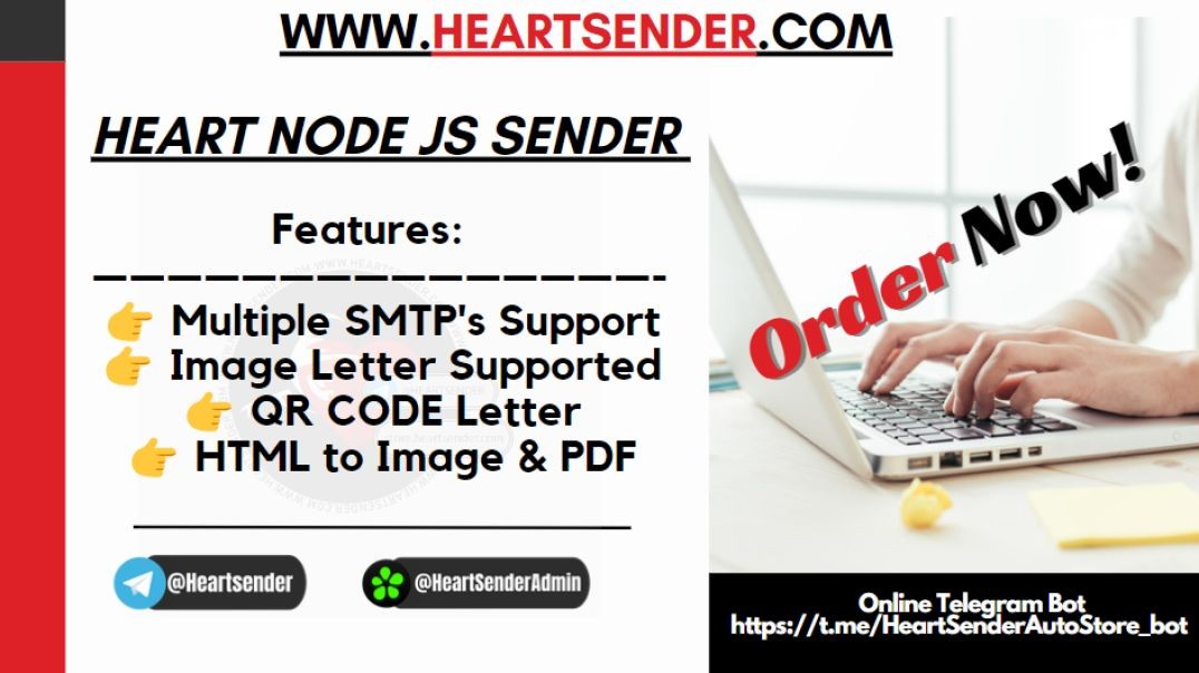 HeartSender NODE JS SENDER | Heart Node JS Sender | JS Node Sender | Heartsender