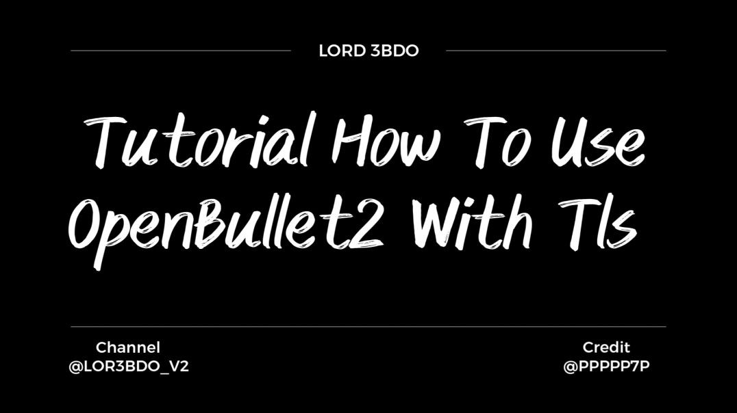 Tutorial How To Use OpenBullet2 With Tls