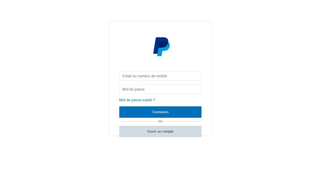 Paypal Simple Scam Page
