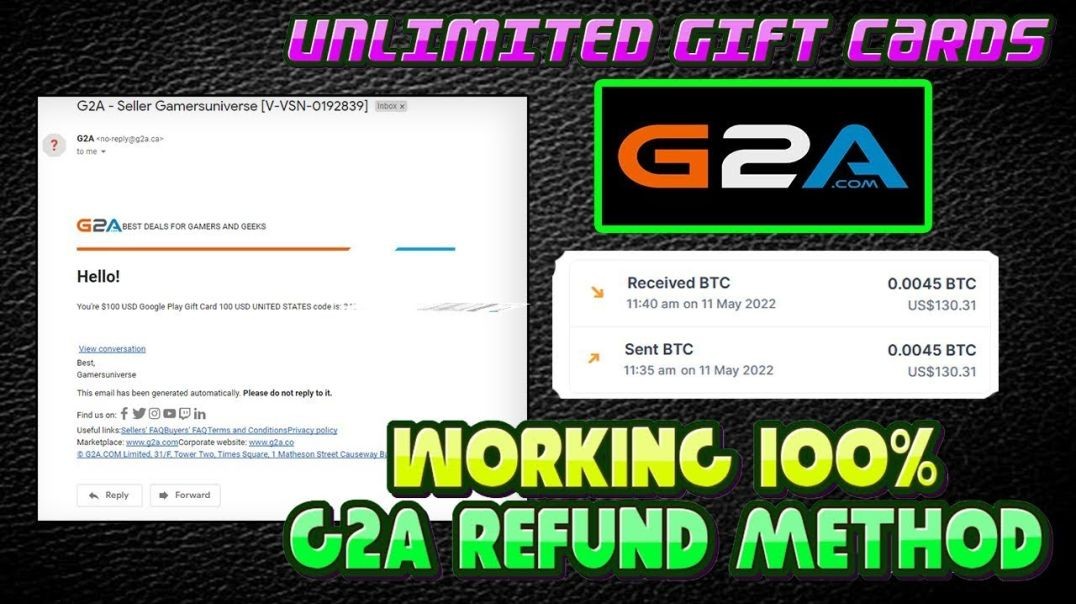 HOW TO GET ANY GIFT CARD FOR FREE | G2A Refund Glitch | 2024