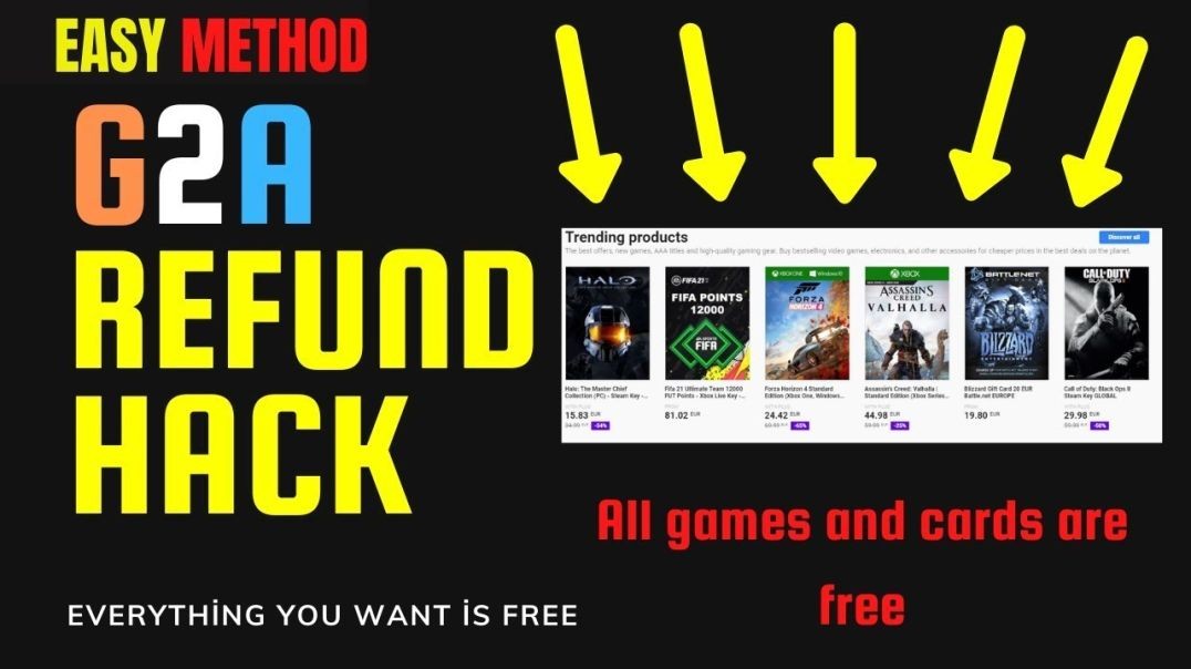 Free GiftCards with the G2A Refund Method 2024 April