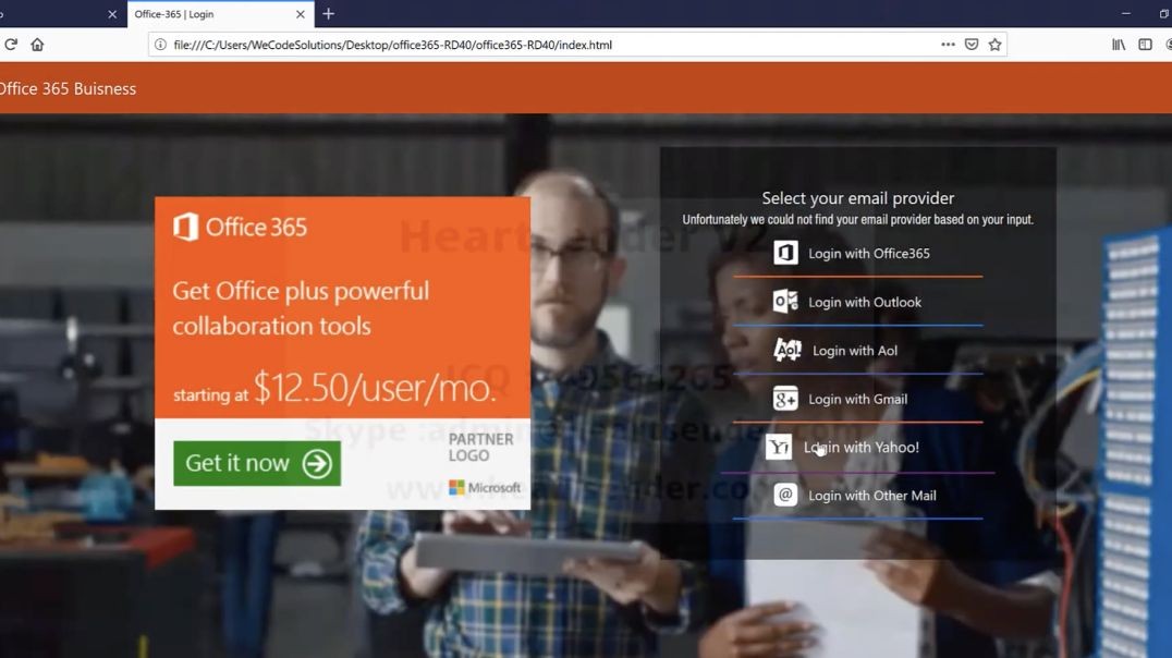 Office 365  All Emails Page   - General All Domain page 2024-25