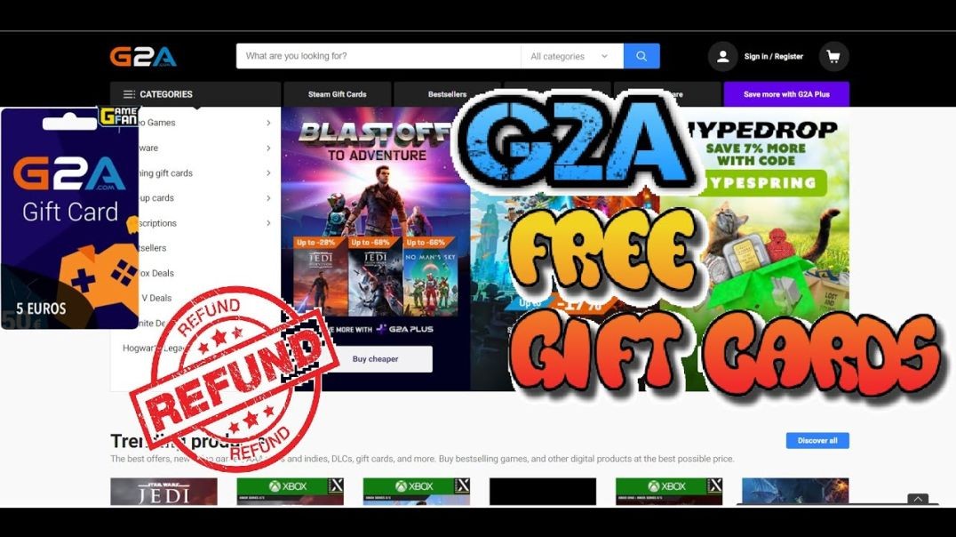 FREE $200 GIFTCARDS METHOD  ⭐️ G2A Refund Glitch April 2024