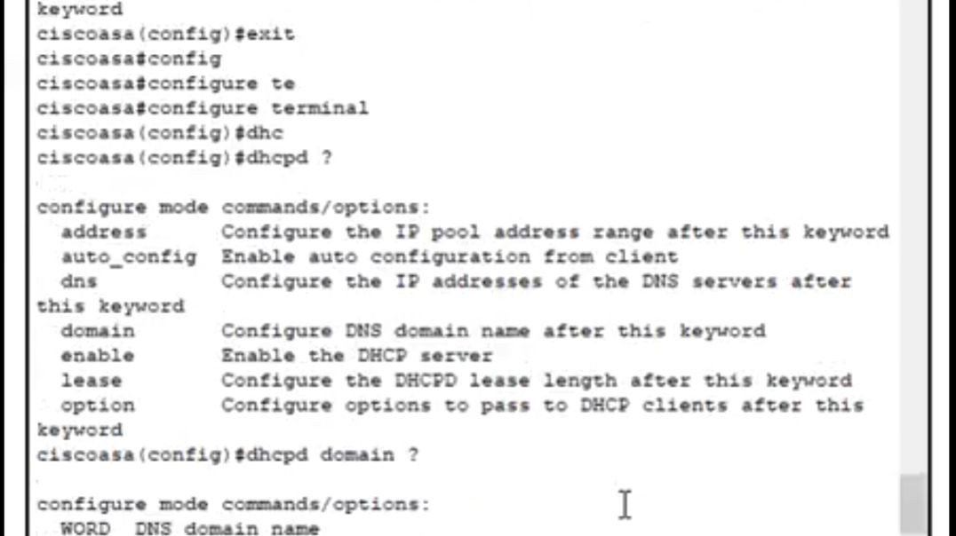 How to Configure DHCPd on a Cisco ASA via the CLI
