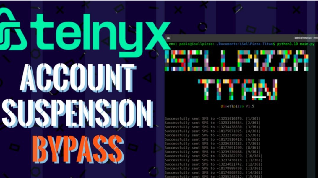 Telnyx bulk SMS Sender (No more suspended accounts)