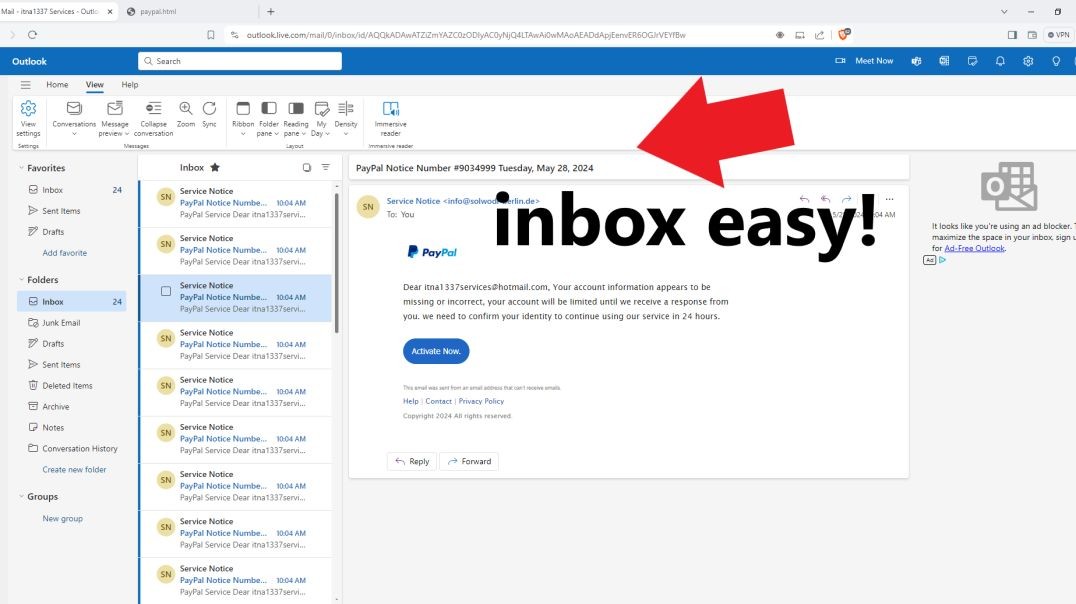 inbox Easy 2024 | PayPal Letter inbox | PayPal Spamming 2024