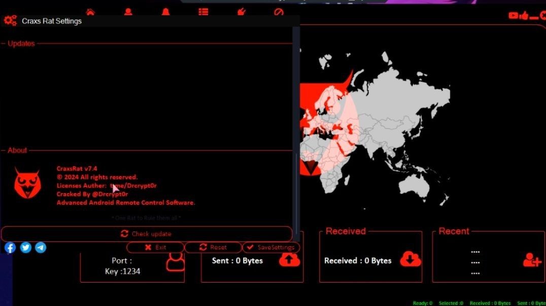 ⁣CraxsRat v7.4 Cracked + Crypto Stealer Fixed