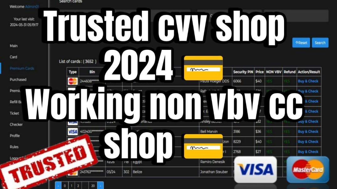 Best CC Shop 2024 for High Balance Non VBV CC 🔥| Fullz CC Shop | Legit & Trusted