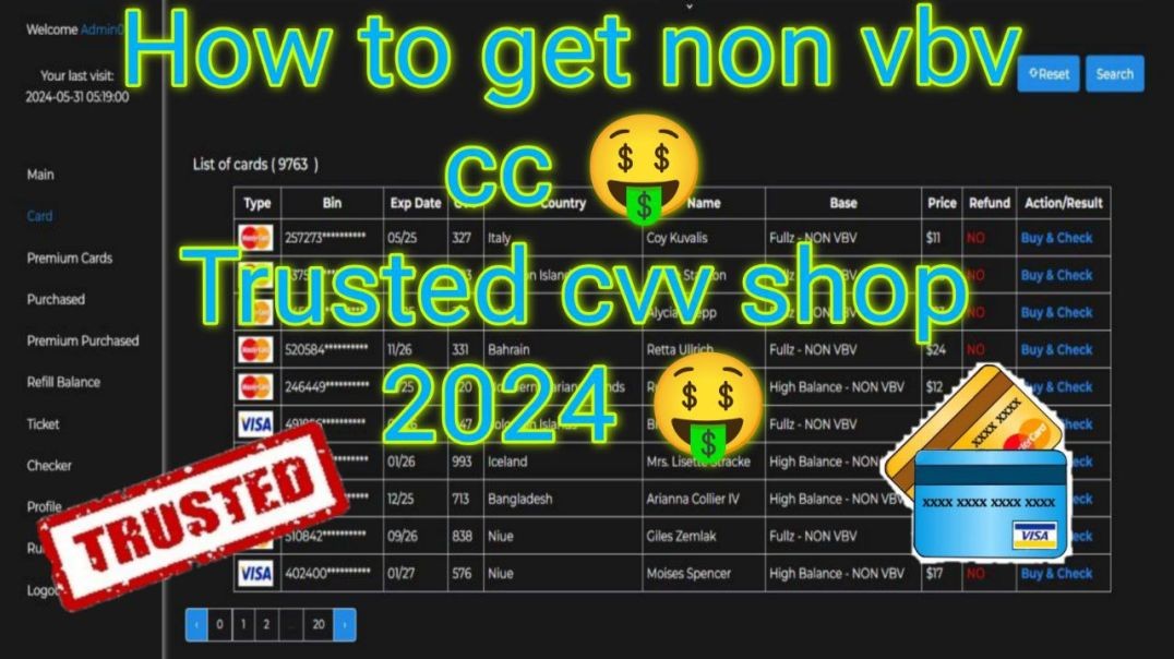 ⁣How To Get Non Vbv CC | Trusted Cvv Shop 2024 | Legit CC Vendor | Non Vbv Card |