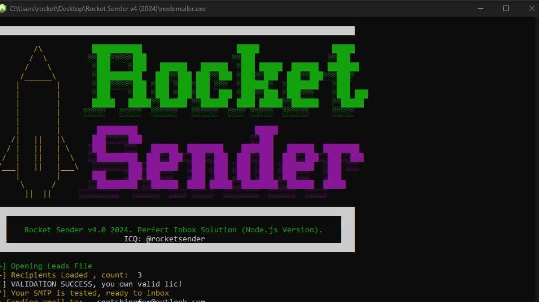 ⁣INBOX OFFICE365 WITH ROCKETSENDER